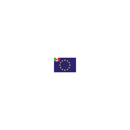 Bandiera EU + Italia  cm. 30 x 45