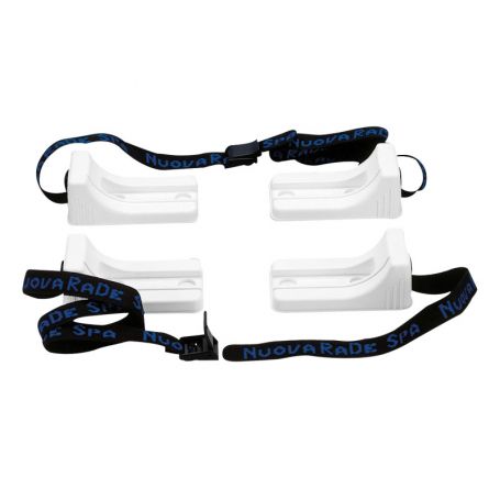 Universal saddle with straps for tank and raft