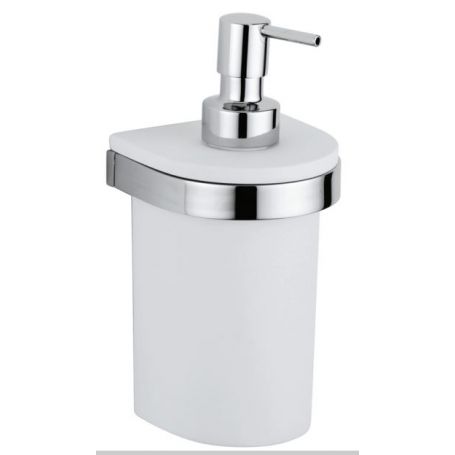 Atlantis black textured wall soap dispenser