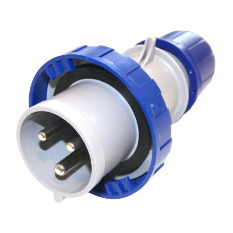 125A 2P+E 220V watertight plug. IP67