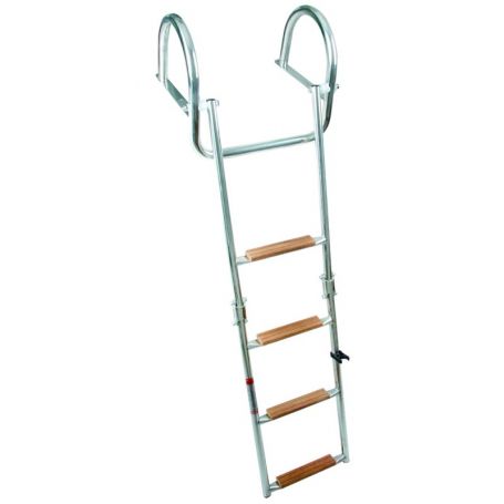 STAINLESS STEEL FOLDING LADDER 4 STEPS