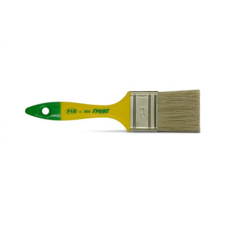 Paintbrush blonde plastic handle yellow/green 50