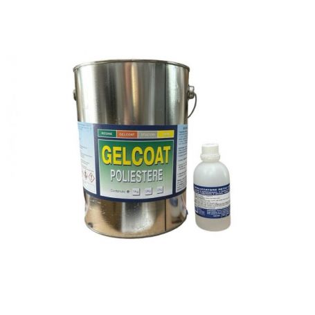 Gealcoat blue ral5010 5 kg with catalyst and kerosene