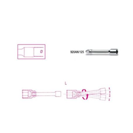 125 mm Angle Extension 1/2" – AN/125