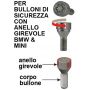 SET ESTRATTORI 4 PZ PER BULLONI SICUREZZA BMW & MINI