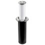 Retractable table light Aurora round SS bezel