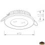 Recessed LED ceiling light white 3000K