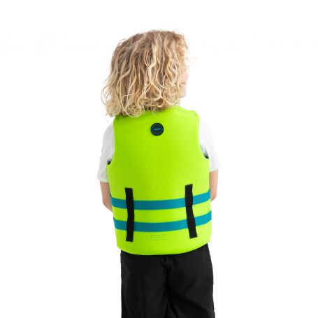 Jobe waistcoat in neoprene per teeneger verde lime - tg 116
