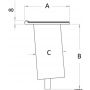 Recessed bushing with 6° inclined hinge