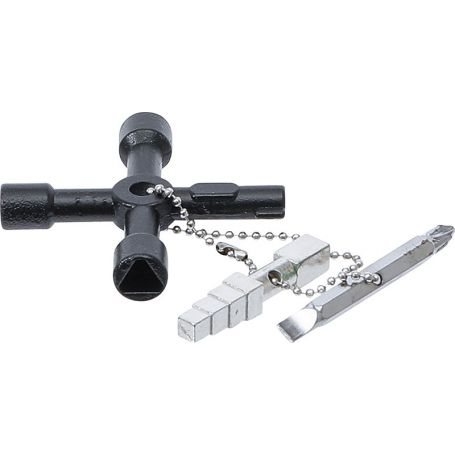 Universal cruciform spanner w/male square