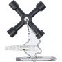 Universal cruciform spanner w/male square