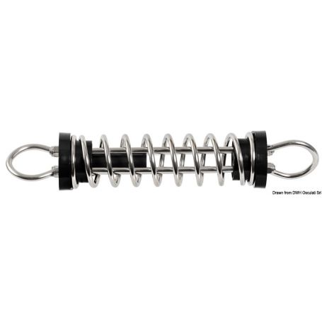 Molla ormeggio in acciaio inox lucidato