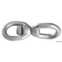 Galvanized steel swivel for anchor chain and windlass.