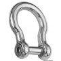 Grillo with a lyre and a built-in pin for anchors, hexagonal cut.