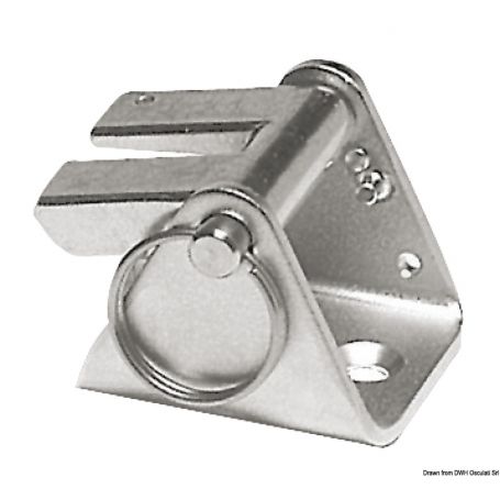 Chain Stopper Delux safety device made of stamped sheet metal and castings.