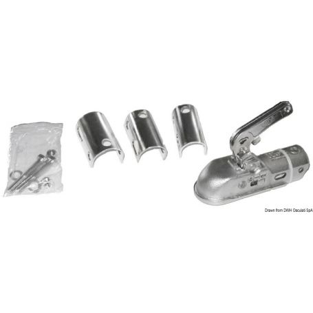 Approved trailer hitch for a maxi cart.
