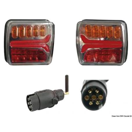 Wireless self-powered LED light kit.