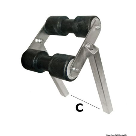 Central tilting roller