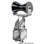 Central pulley holder