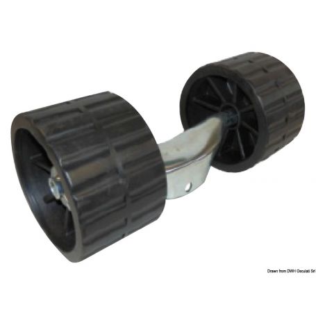 Side rolls with bracket.