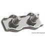 Stainless steel clamp.