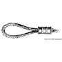 Aluminum sleeve for lead sealing.
