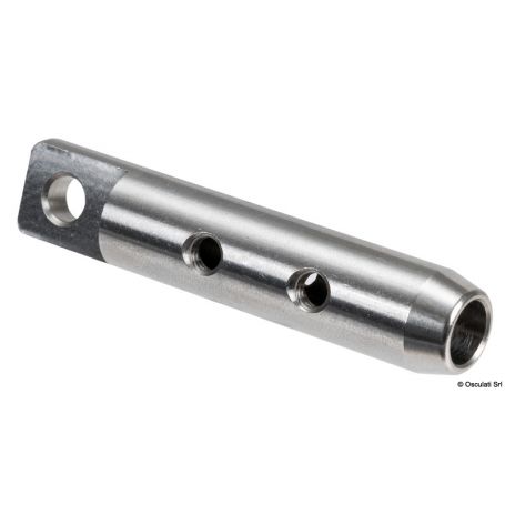 Stainless steel terminal for chains.