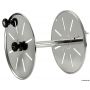 Polished stainless steel rope drum