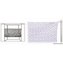 Nylon bunk bed safety net