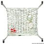 Nylon elastic net carries objects.