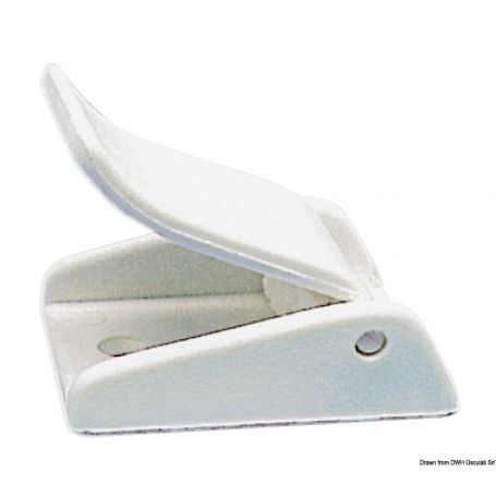 White plastic buckle