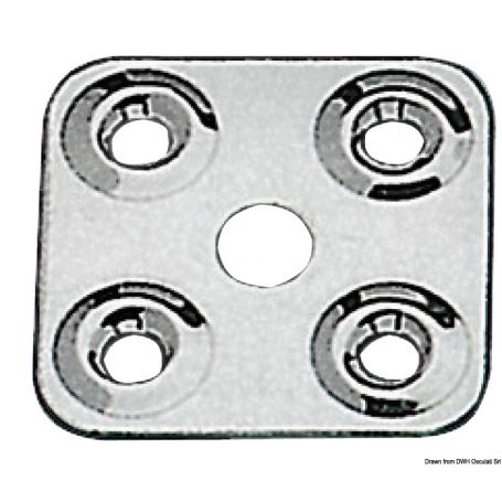 Fixed stainless steel belt plate