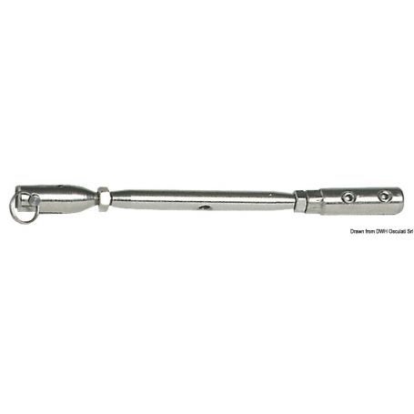 Tenditore con incorporato terminale con brugole inox