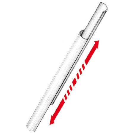 Profile covers shrouds and tensioners in anodized aluminum.