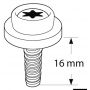 Universal button in composite CAF-COMPO
