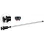 Autonomous multifunction LED streetlights on telescopic pole.