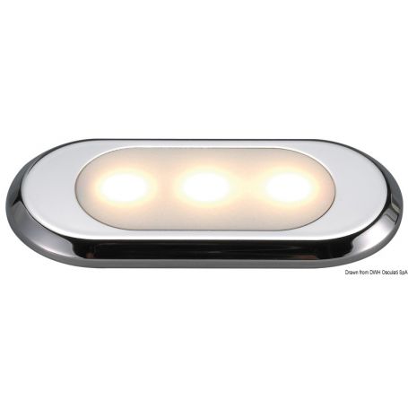 Luce di cortesia Oculus ultra piatta - frontale