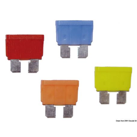 Fusibili lamellari standard con LED spia 12/24 V