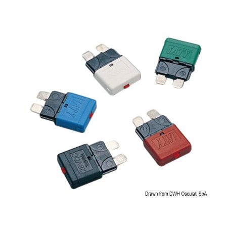 Reversible blade fuses 12/24 V.