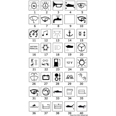 Bascule con simbologia illuminata