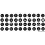 Set 40 sticker marine assortiti per interruttori antivandalo Flat tipo 14.215.xx