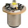 LED bulb for navigation lights BA15D bayonet pins aligned.