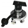 Battery isolator with stainless steel body.