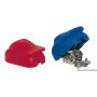 Universal snap-in battery clamps.