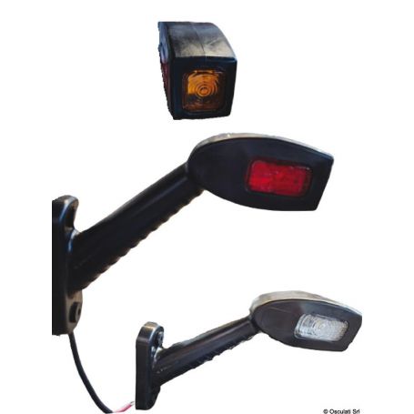 Fanali di ingombro laterali a LED con corpo in gomma
