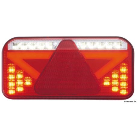 Fanali posteriori a LED con catadiottro triangolare a 6 funzioni