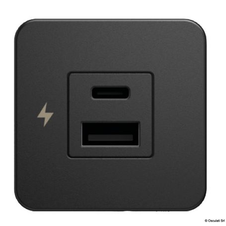 Presa doppia USB-A + USB-C SCANSTRUT Tile