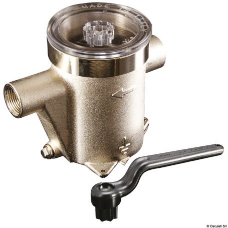 Filtro depurazione acqua in ottone nichelato per raffreddamento motore