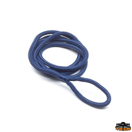Cima per parabordi alta tenacita' con occhiello blu d.8