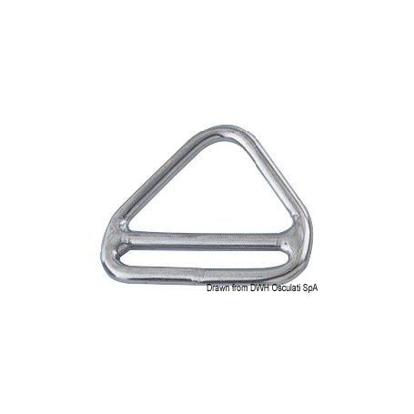 Anello triangolare con barretta per zerli